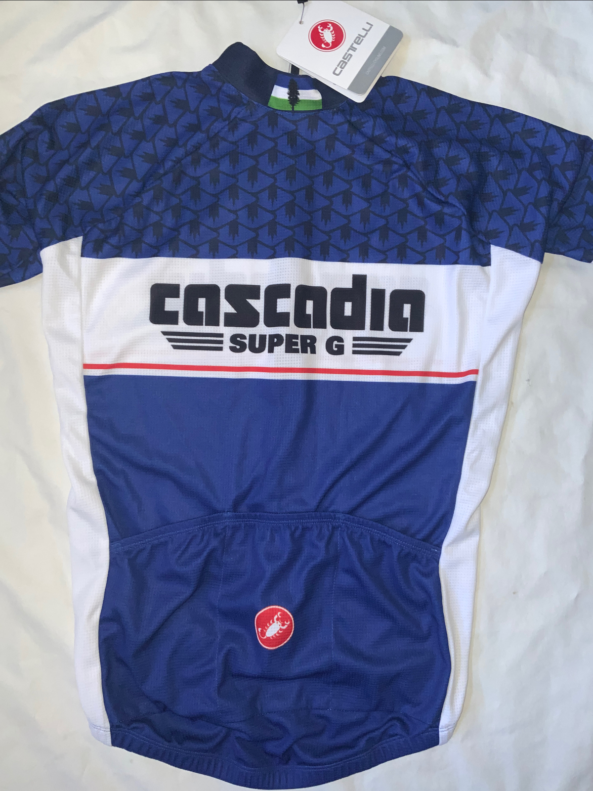 Full zip Castelli bike Cycling Bicycle Jersey mens S NW Cascadia Super G