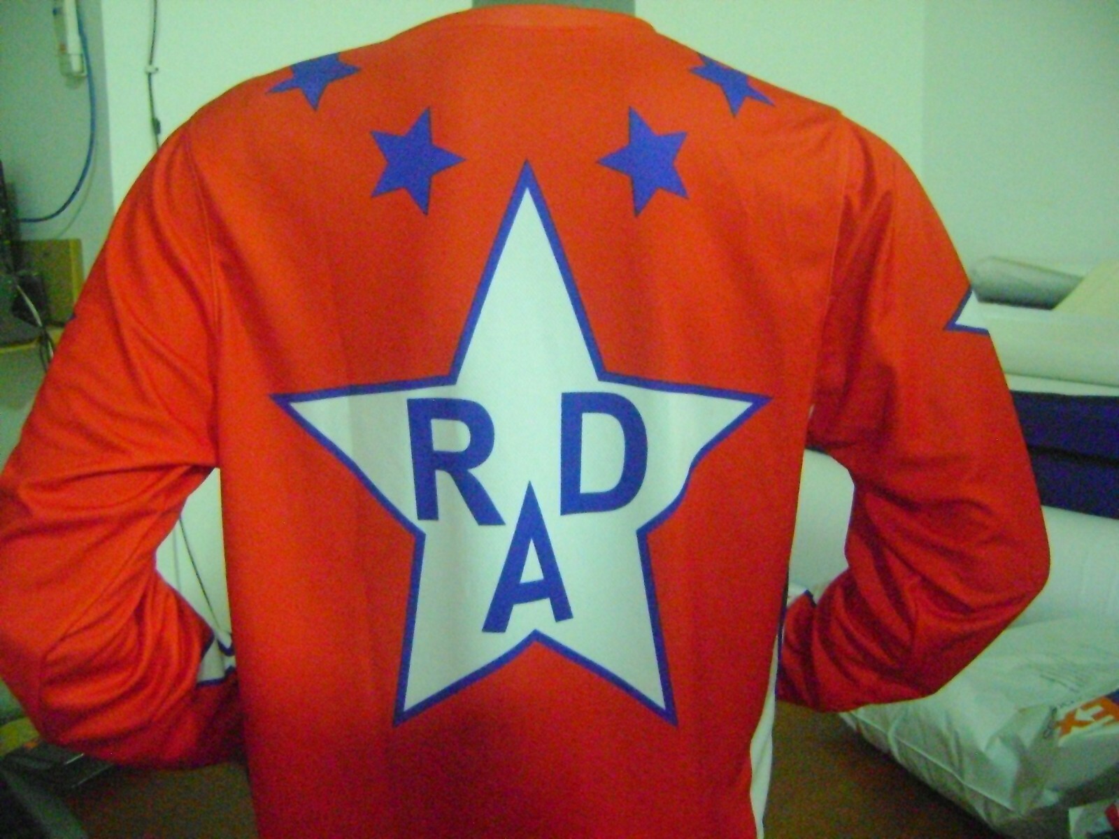 RAD OLD SCHOOL BIKE JERSEY CLASSIC BMX JERSEY RACE BIKE SHIRT BMX RED SIZE XXS