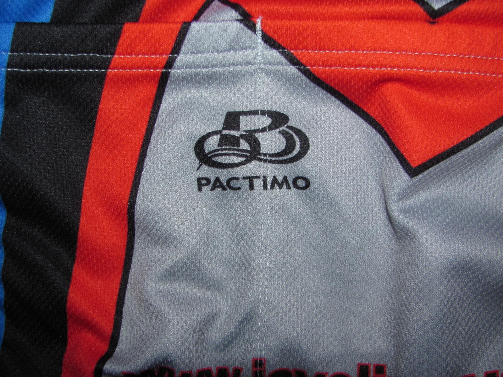 Pactimo Cycling Jersey Men’s Large 3/4 Zipper Shirt 3 rear pockets