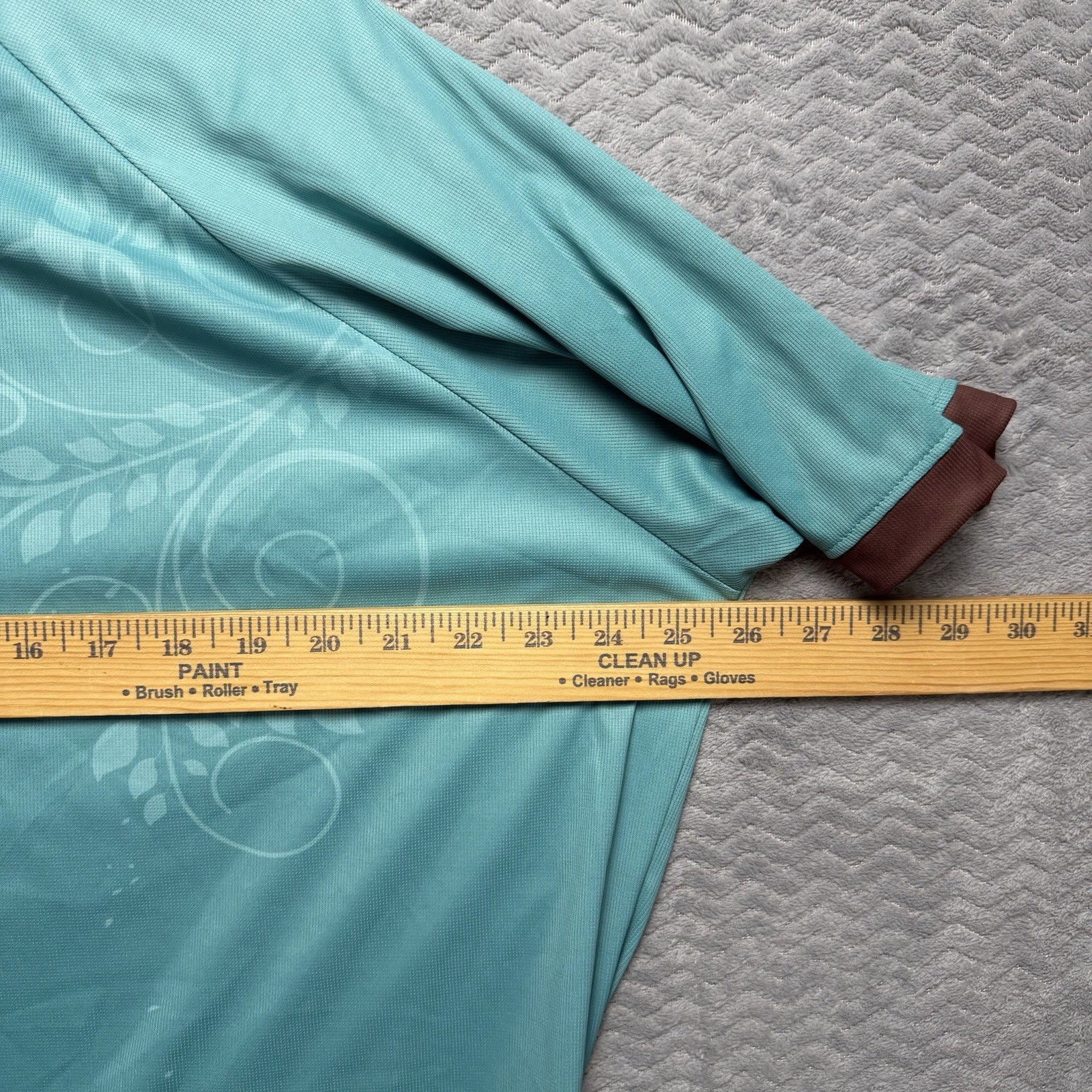 Mt. Borah Cycling Jersey Women’s Sz 3x Teal Floral Half Zip Short Sleeve