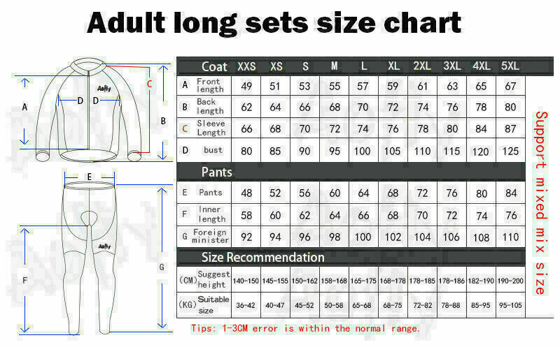 Mens Fleece Cycling Jersey Long MTB Bike Shirt Top with Rear Pockets Full Zipper