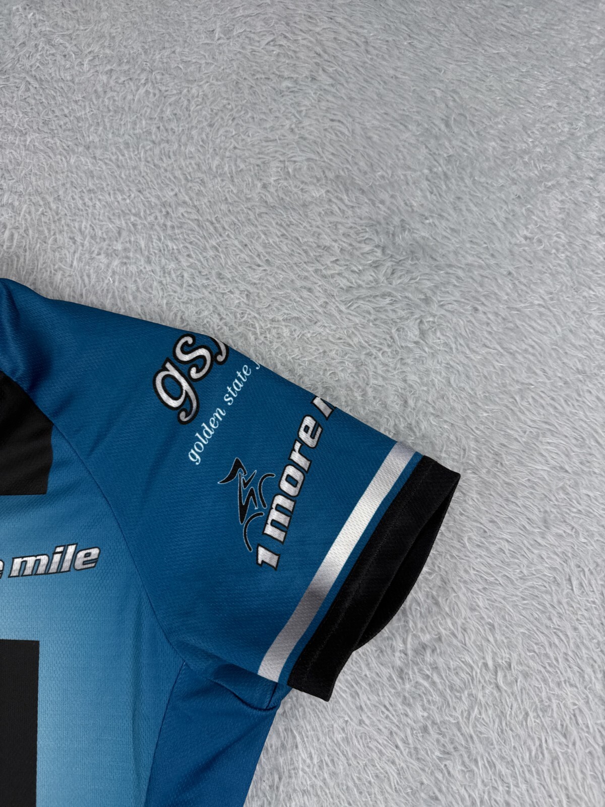 Primal Cycling Jersey Women Medium Blue White Full Zip 100% Polyester Pockets