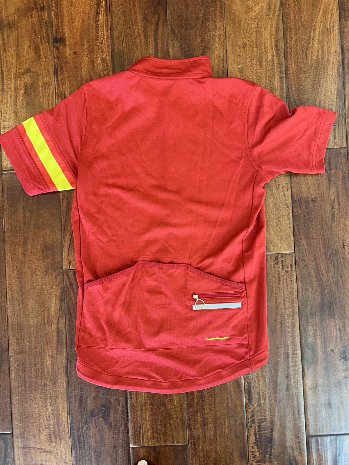 Rapha Men’s Short Sleeve Cycling Jersey Red/Yellow Spain, Medium
