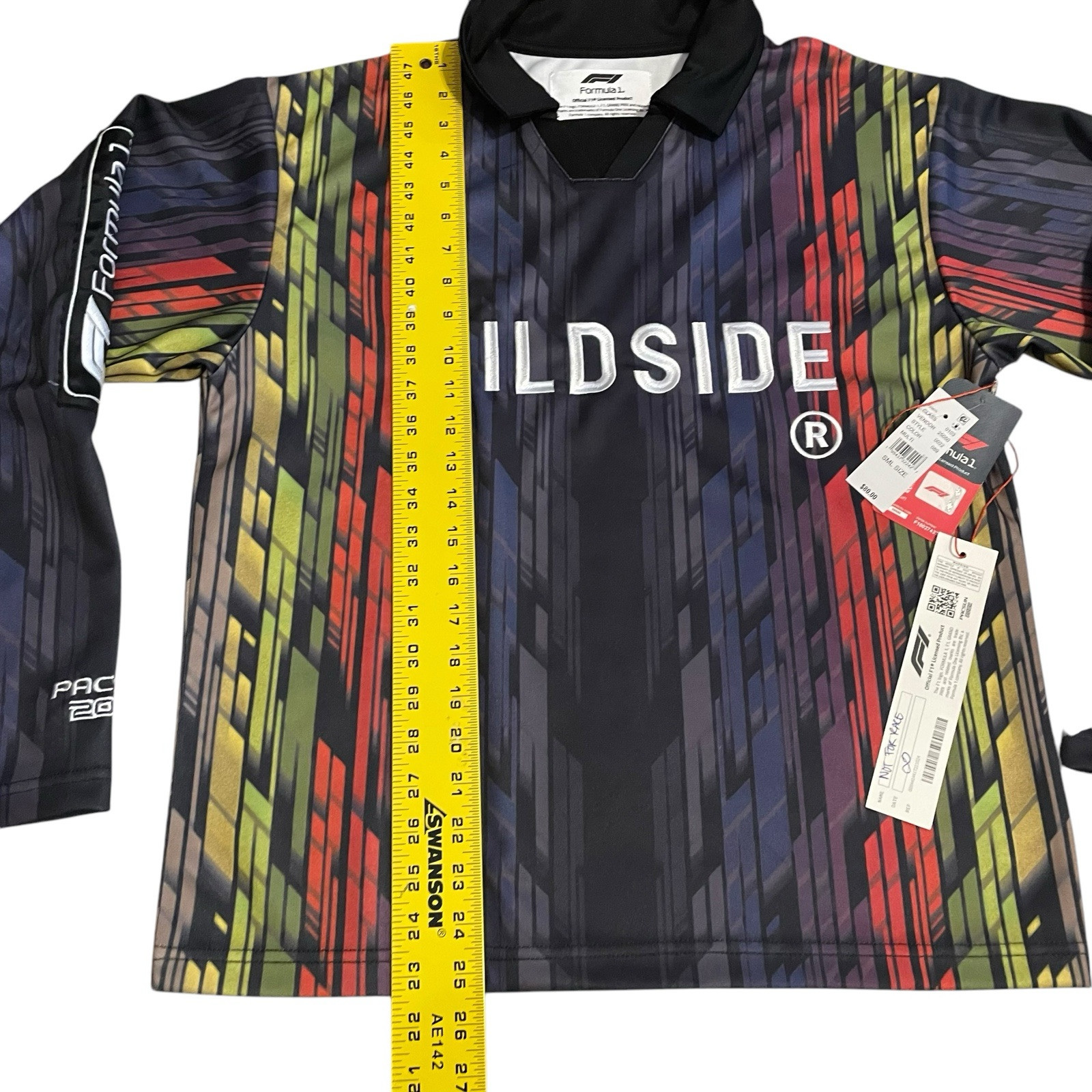 Formula 1 x Wildside Yohji Yamamoto x PacSun Apex Long Sleeve Jersey Size Small