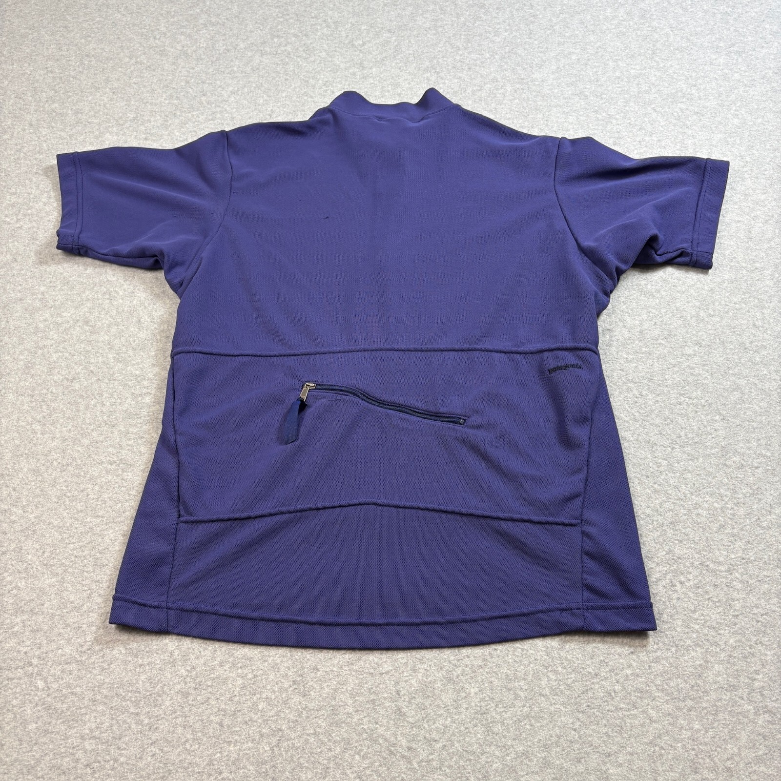 Vintage Patagonia Shirt Men Small Purple Capilene Cycling Jersey Made USA READ