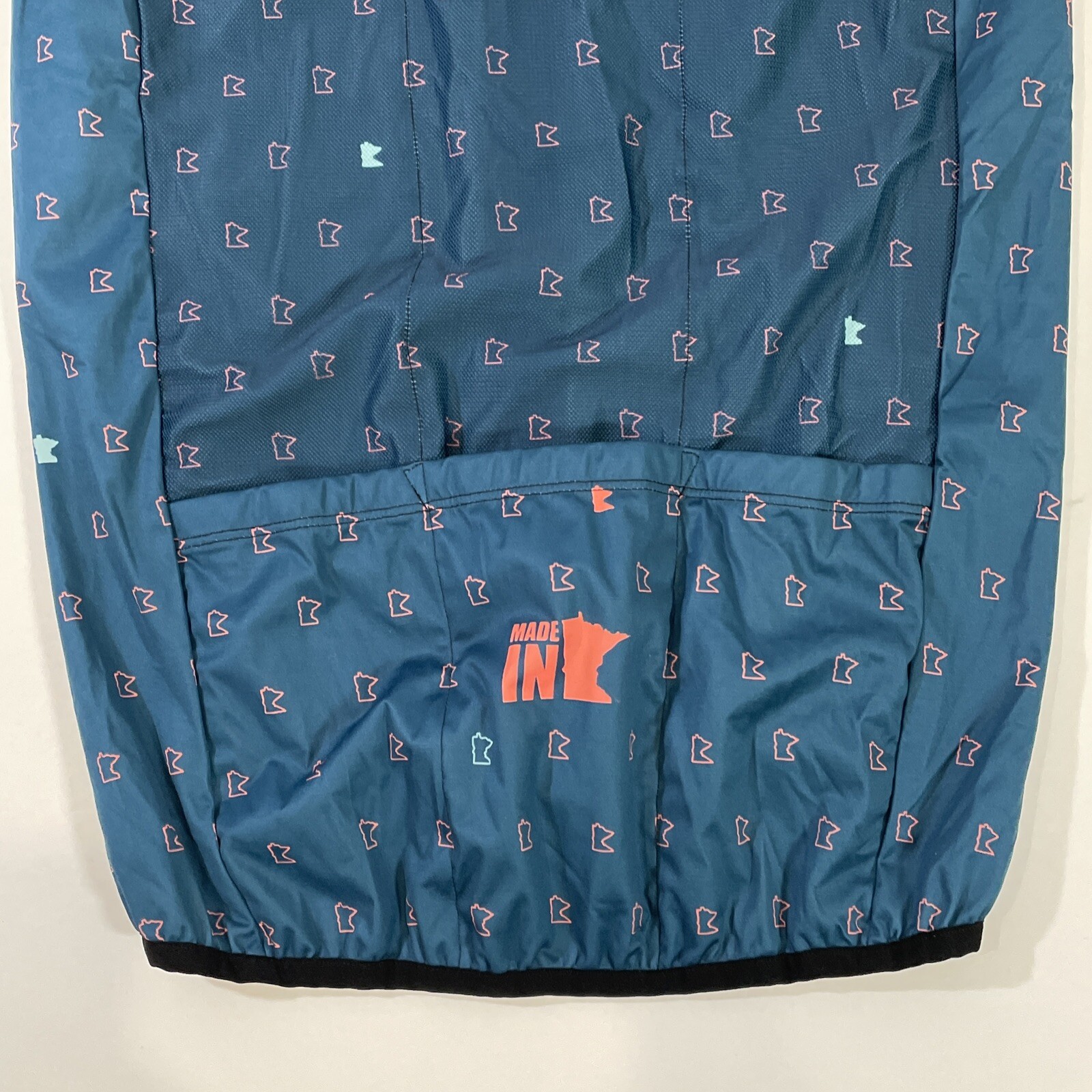 Podiumwear Men’s XXS Boys Lightweight Cycling Vest Blue Minnesota Made