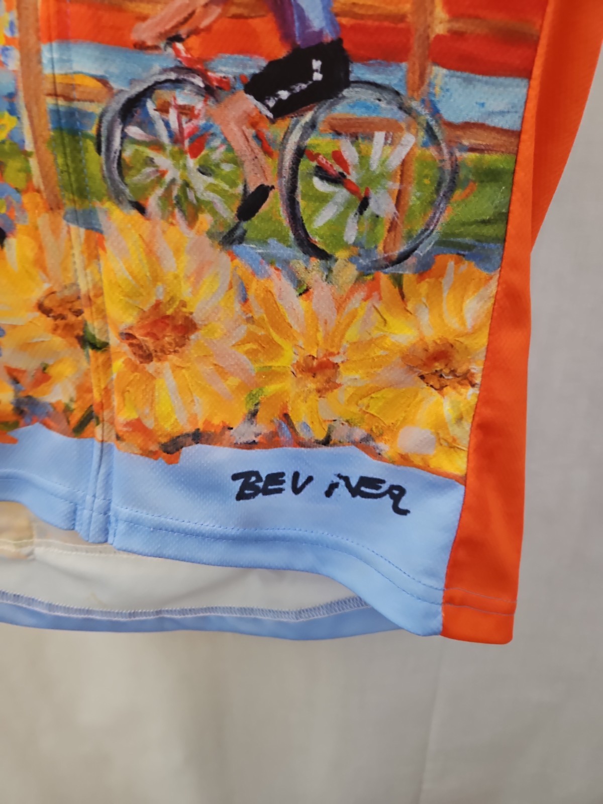 Primal Top Womens Size Small Multicolor Floral Cycling Jersey Stretch Athletic