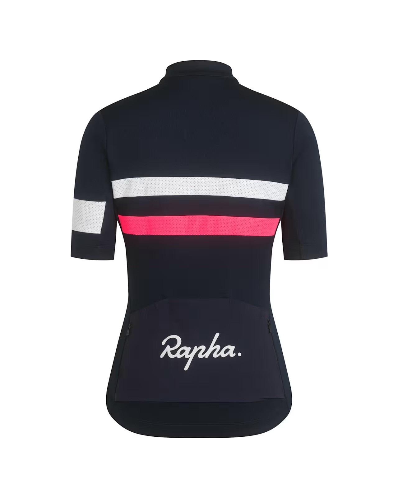 Rapha WOMEN’S BREVET cycling Jersey M Short Sleeve Full Zip Striped Pockets