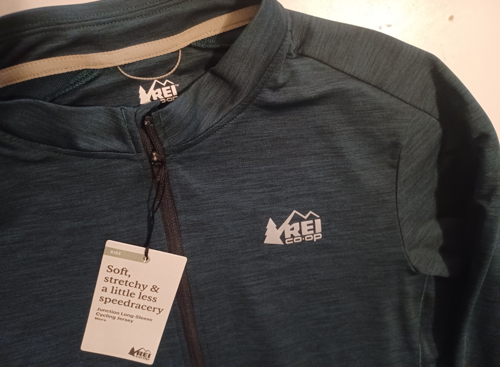 NEW REI CO-OP Men’s Medium Junction Long Sleeve Cycling Jersey 🚲