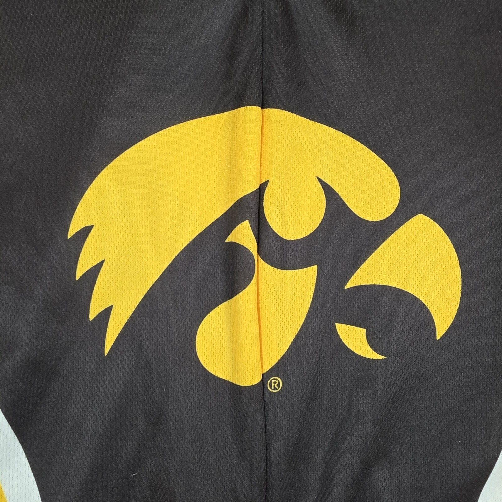 Iowa Hawkeyes Cycling Jersey Mens XL Black Yellow Logo Outdoor NCAA Sports