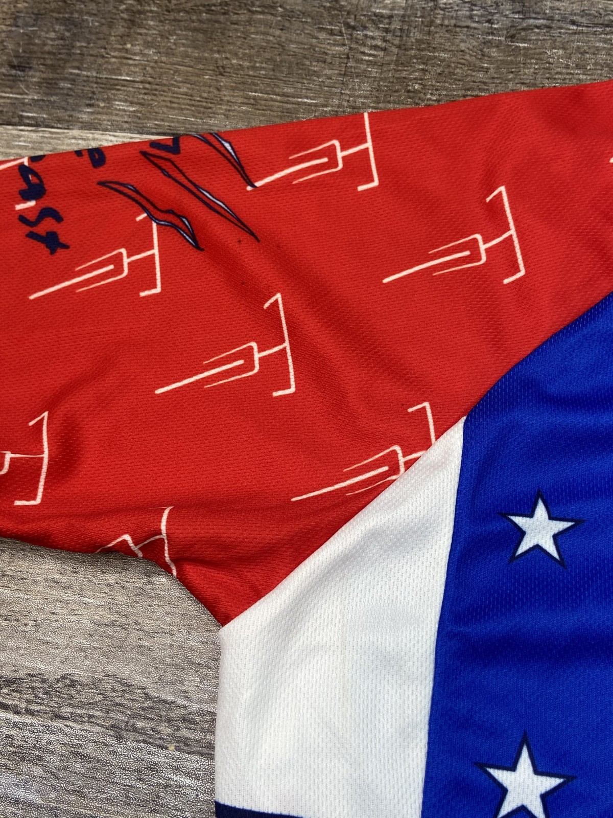 Champion System Men’s L Cycling Jersey American Stars Flag Colors Club Cut
