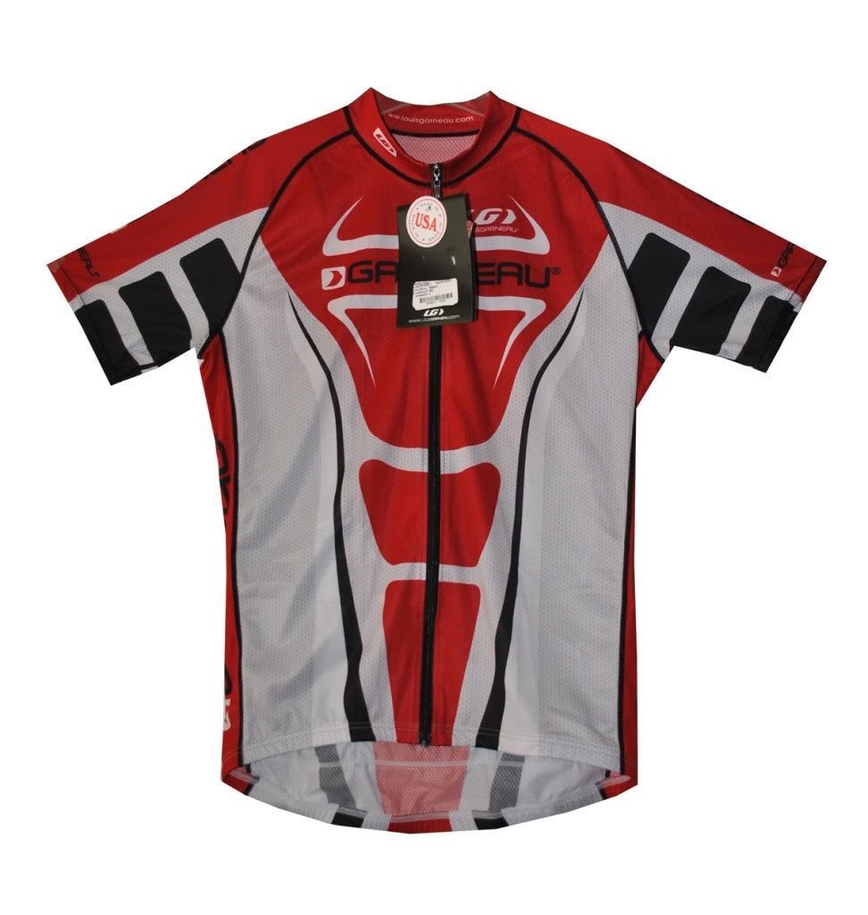new XS cycling jersey Louis Garneau Equipe Euro diamond full zip reflective band