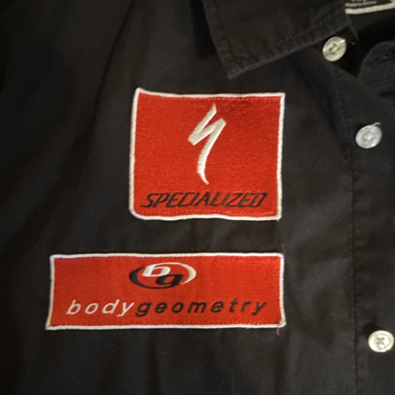 Specialized Men’s XL Shop Shirt Black Solid Button-Up Collared Short Sleeve
