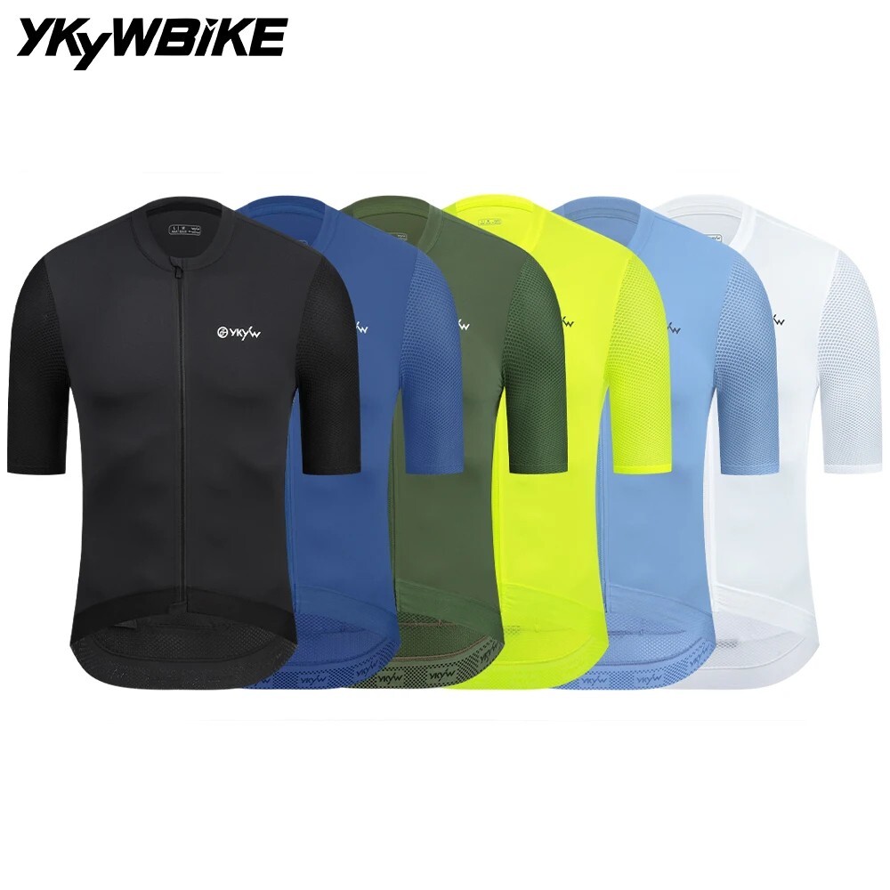 YKYWBIKE Men Cycling Short Sleeve Jersey T-Shirts Top Tee Bike Shirts Breathable