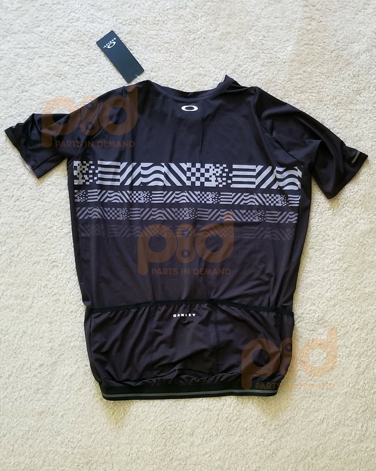 NEW Oakley Endurance Black Cycling Jersey Blackout Large L Bike Bicycle RACE FIT