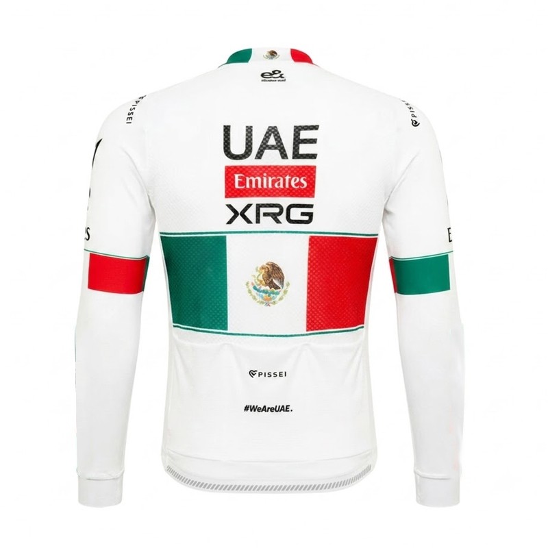 Men’s 2026 Team UAE Cycling Jersey Cycling Long Sleeve Jerseys Bicycle Jersey