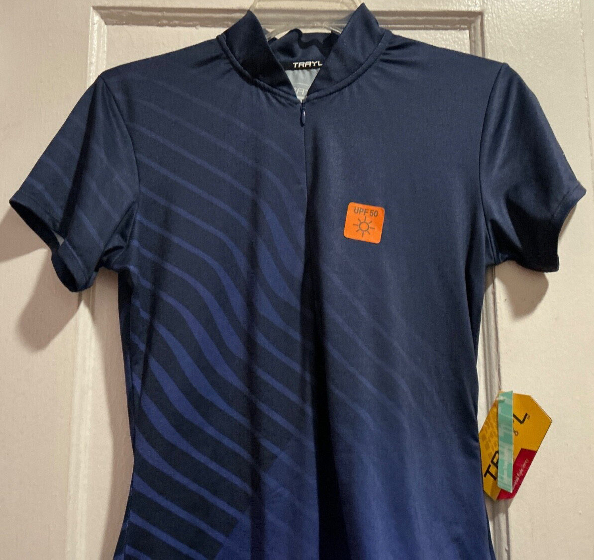 NWT Womens Trayl Sublimated Ryde Jersey Shirt UPF 50 Cycling Biking Sz S NWT