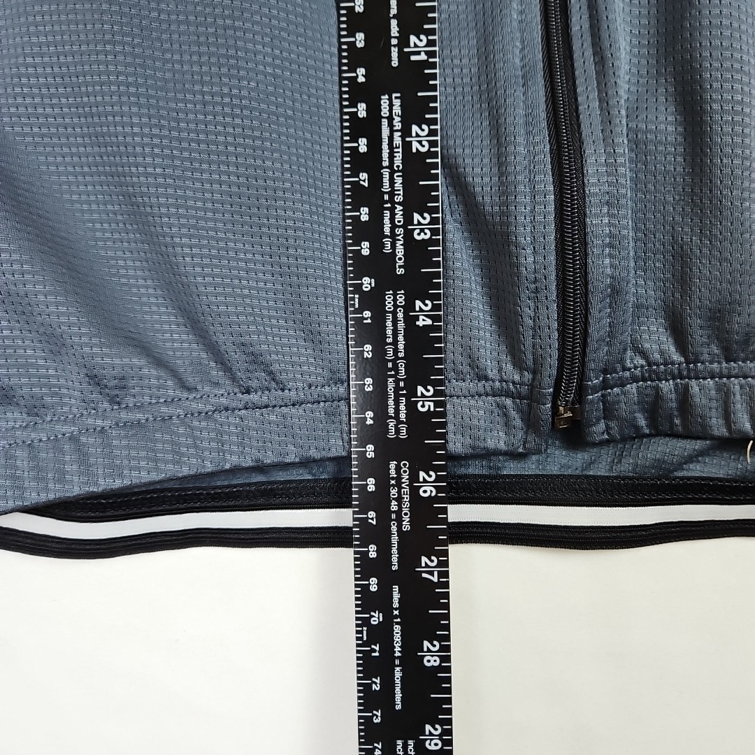De Marchi Men’s Gray Black Contour Cycling Jersey Large Full Zip Made in Italy