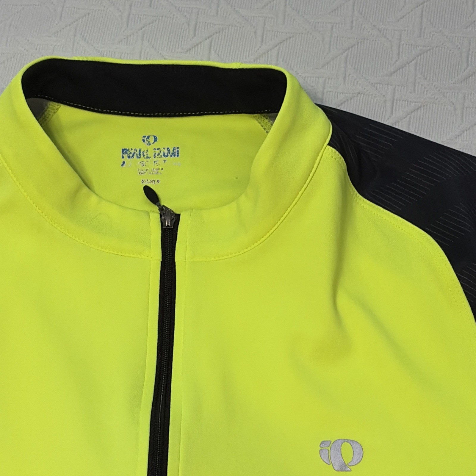 Pearl Izumi Mens Short Sleeve Cycling Jersey T Shirt XL Yellow Racing Bike Tee