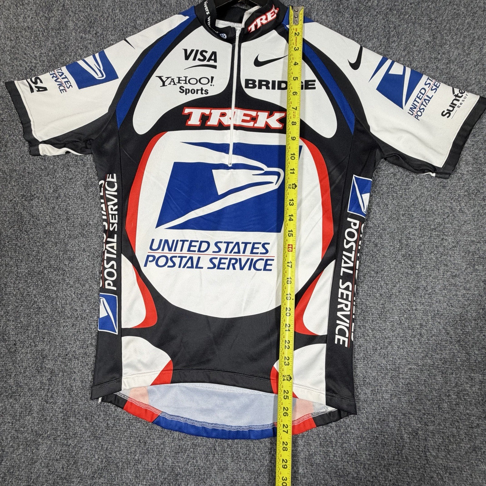 Trek Cycling Jersey Nike United States Postal Office men’s Medium USPS 1/2 ZIP