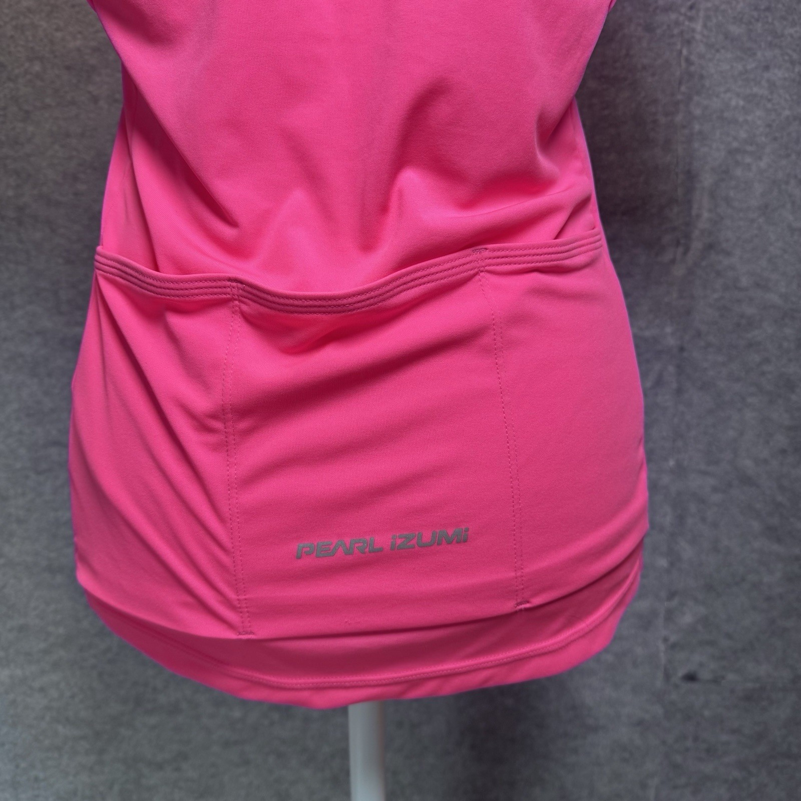 Pearl Izumi Cycling Jersey Womens Medium Pink Full Zip Short Sleeve 3 Pockets