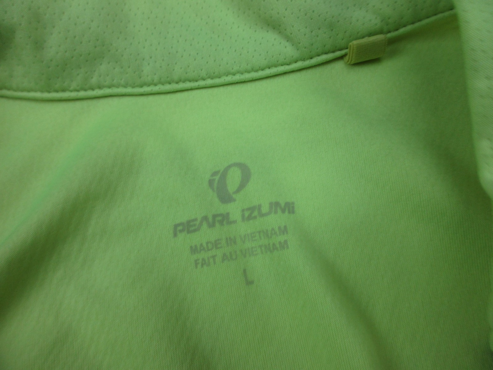 Lot 2 Mens Large Pearl Izumi Quest Cycling Jersey Full ZIp neon green