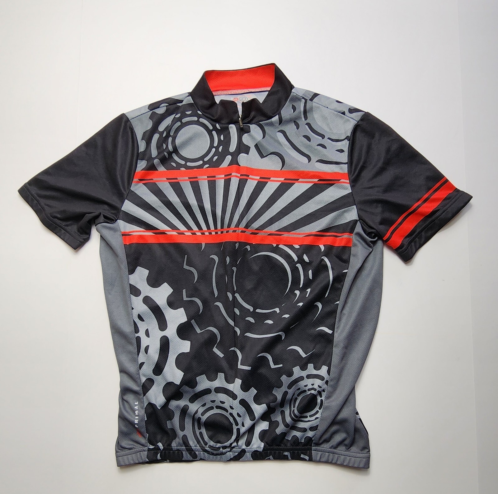 Primal Cycling Jersey Mens Small Polyester 3/4 Zip Pockets Bike