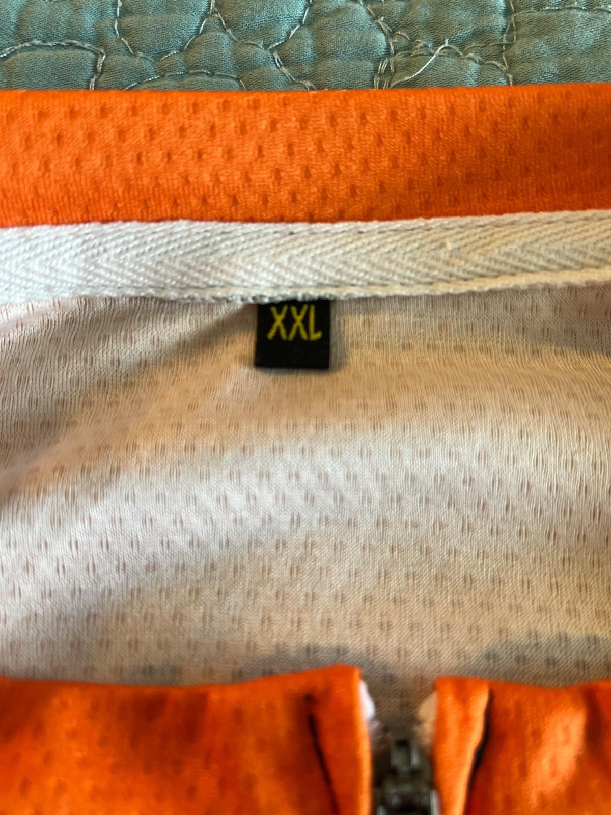 Men’s XXL Orange/Black I Don’t Crash short sleeve full zip cycling jersey