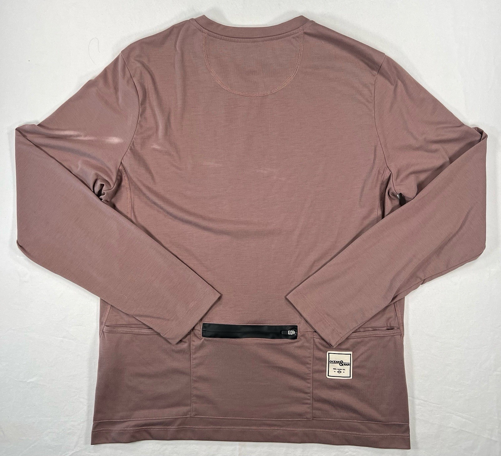 Ocean And San Men’s Mauve Long Sleeve Cycling All Day Shirt Size Medium