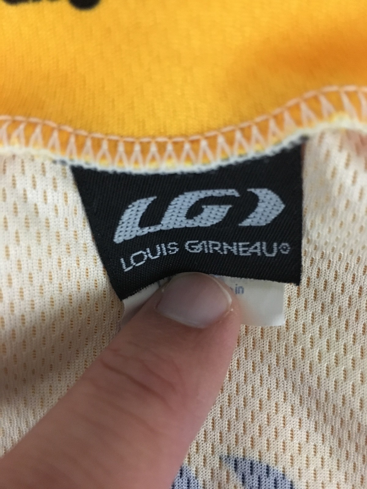 Accu-Check Spirit Yellow & Blue Cycling Short Sleeve Jersey Louis Garneau 2XL