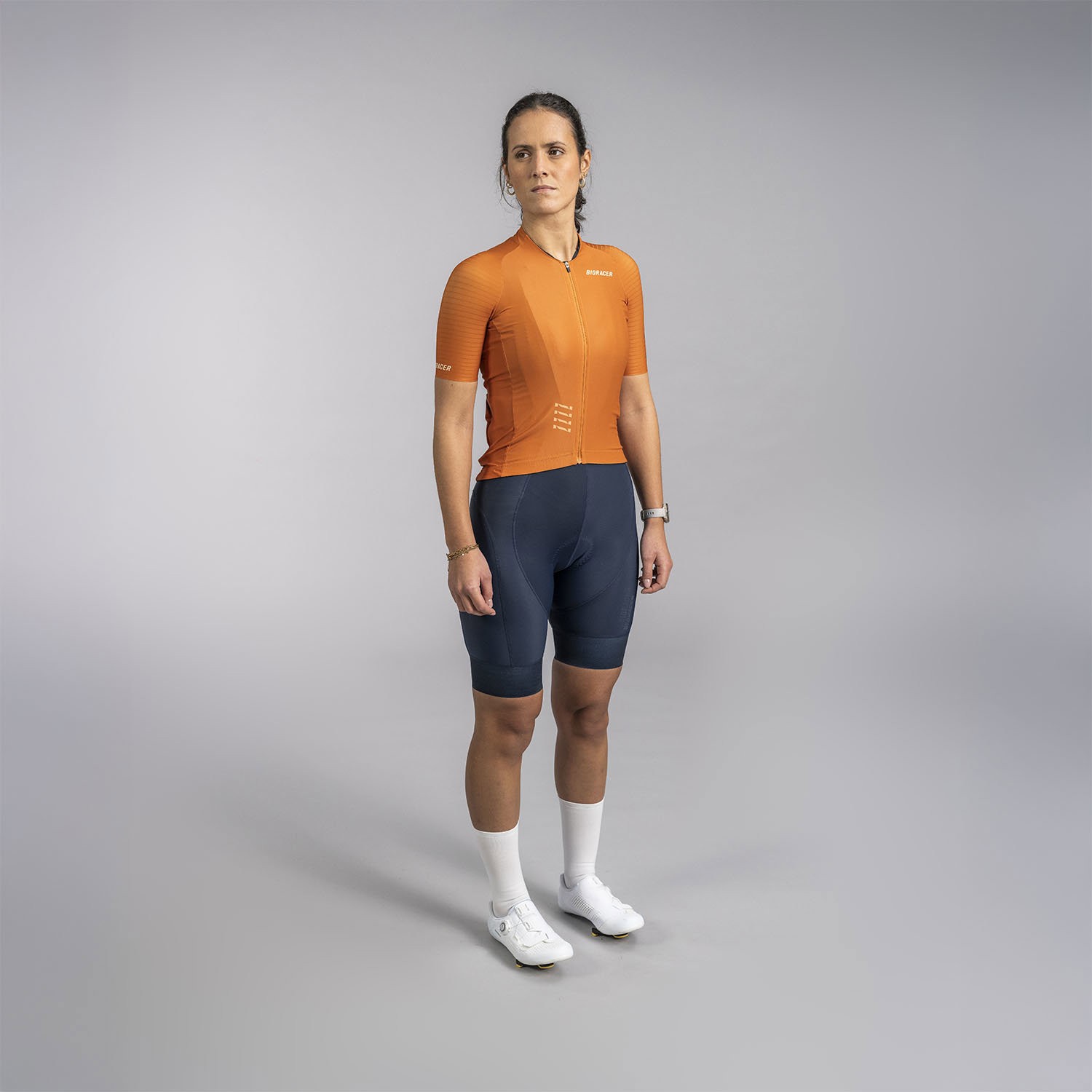 BIORACER Icon Dames Wieler Shirt Rusty Ochre Maat S Single Unit