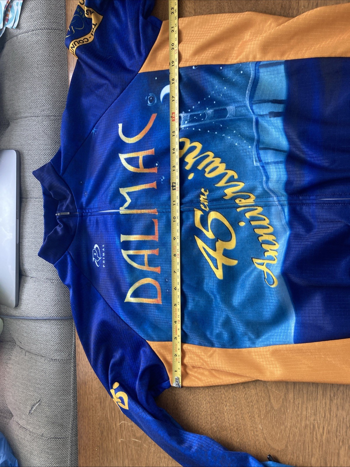 2015 DALMAC 45th Anniversary Cycling Bicycling Jersey Men’s Medium EUC Full Zip