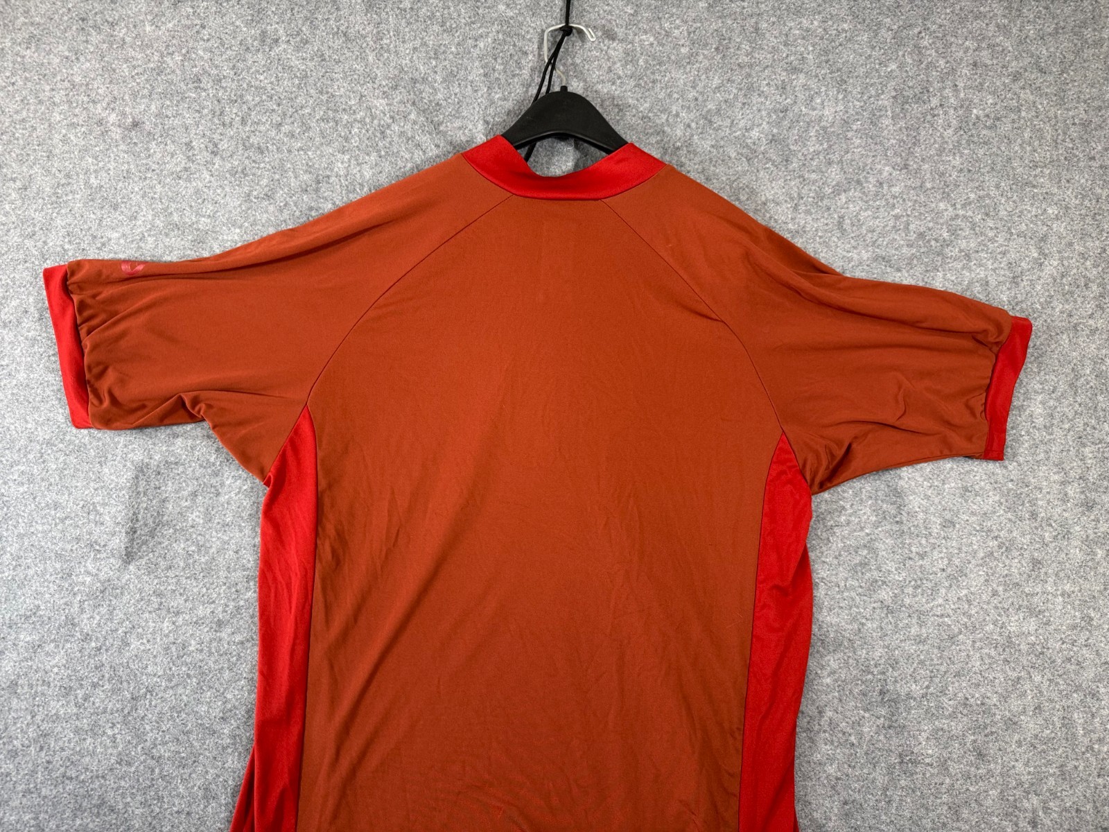 Nike ACG Base Layer Shirt Mens XL Orange 1/4 Zip Short Raglan Sleeve Stretch