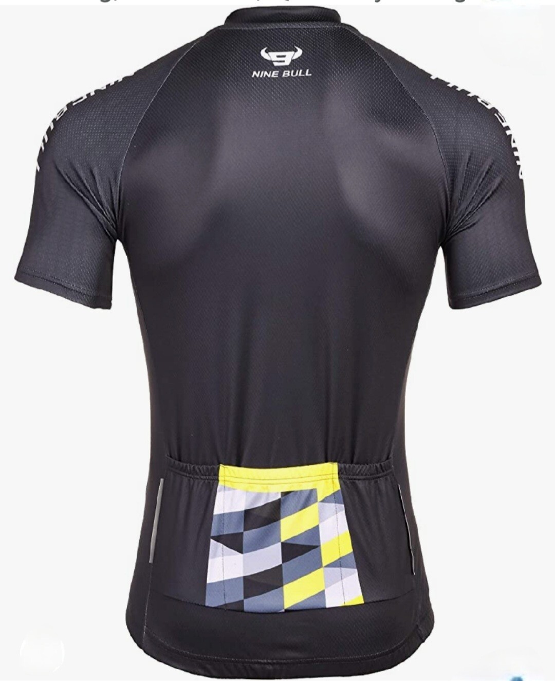 XXL Nine Bulls Adult Cycling Top Elastic Waist Bottle Pkts Full Zip Short Sleeve