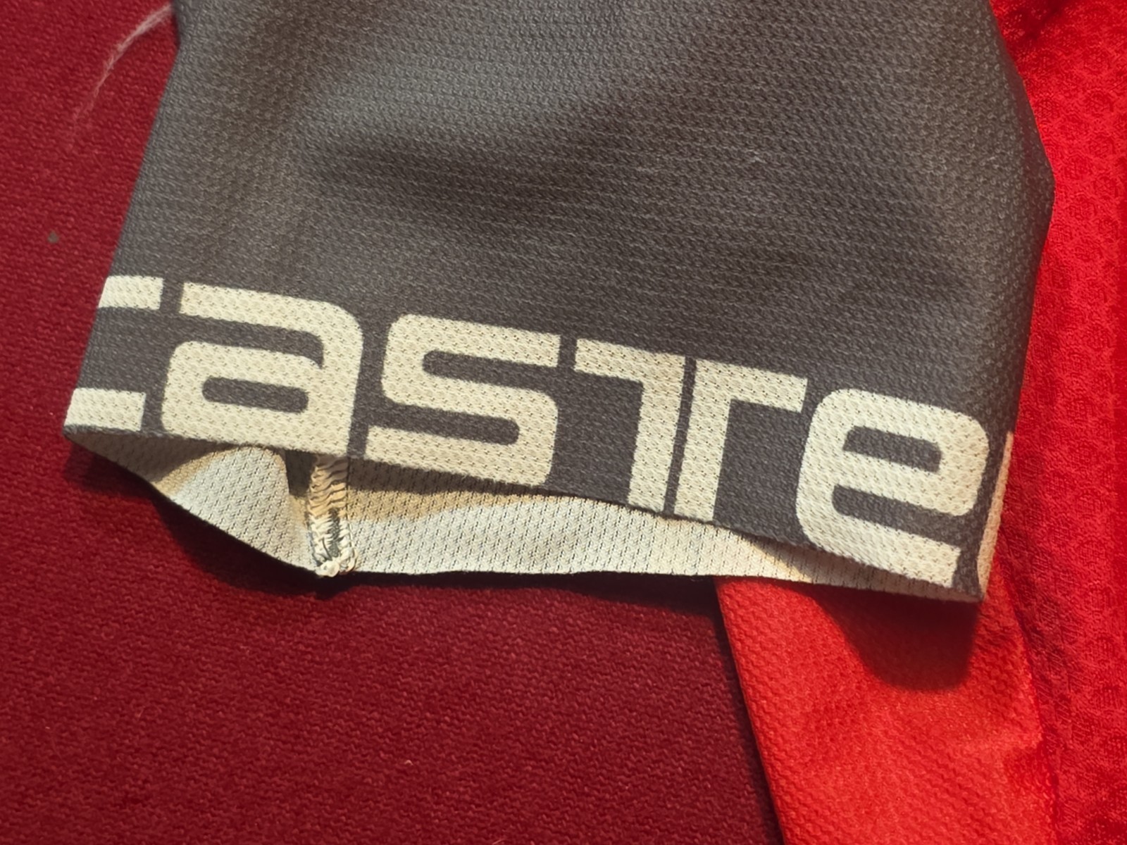 Castelli Cycling Jersey Rossi Corsa Mens L Zip Short Sleeve Red Triple Pockets