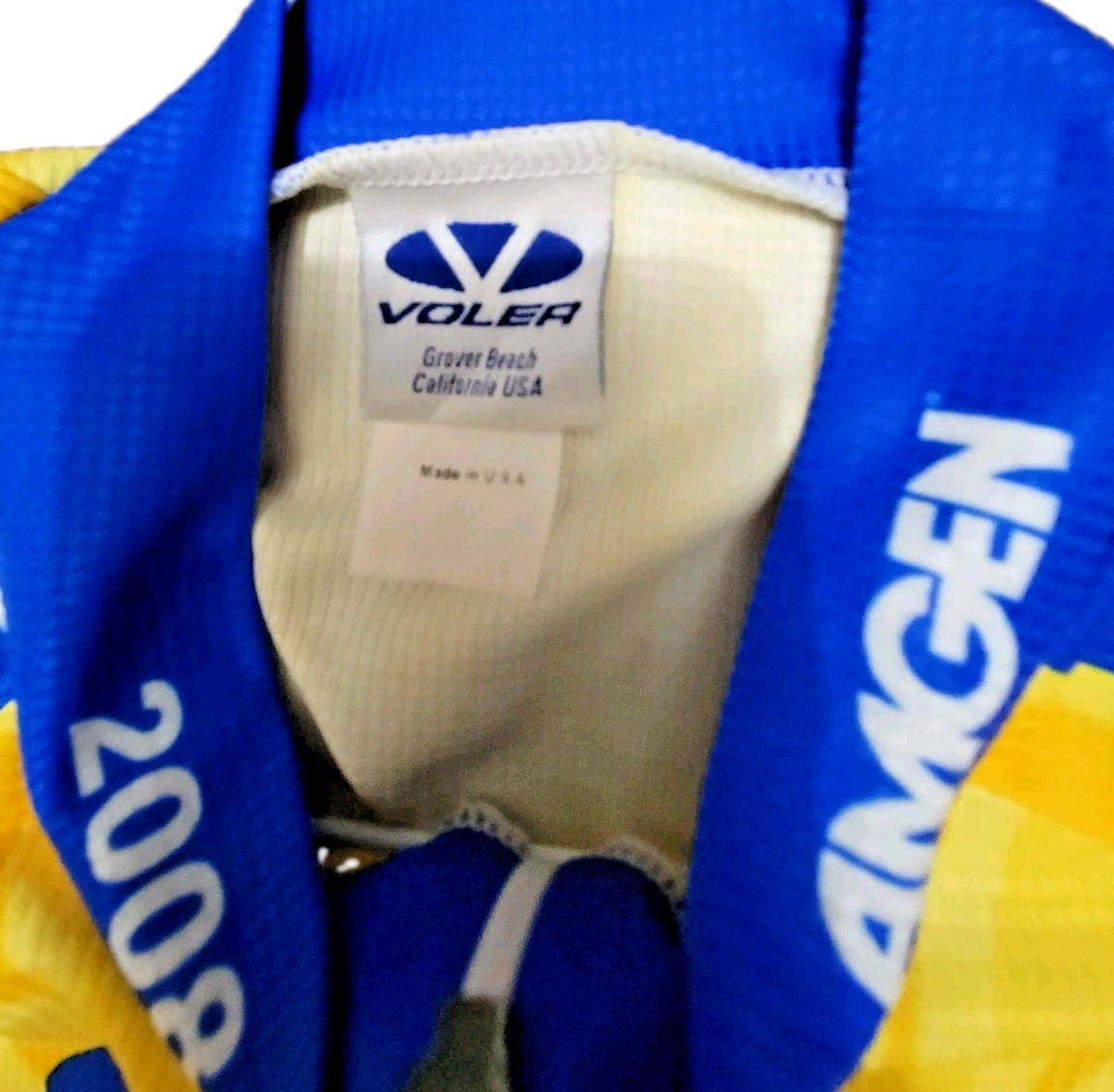 2 Tour of California Yellow Bicycle Jerseys Size S Signed NWT One Used Size M
