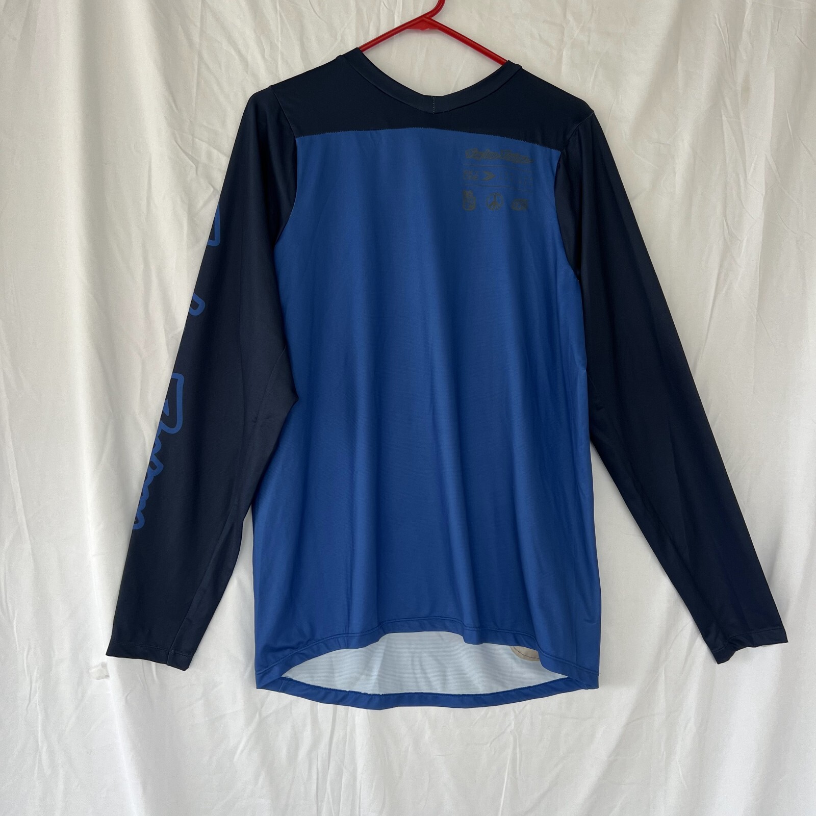 Troy Lee Designs TLD Mens Skyline LS Bike Jersey Signature Blue Medium CLOSEOUT