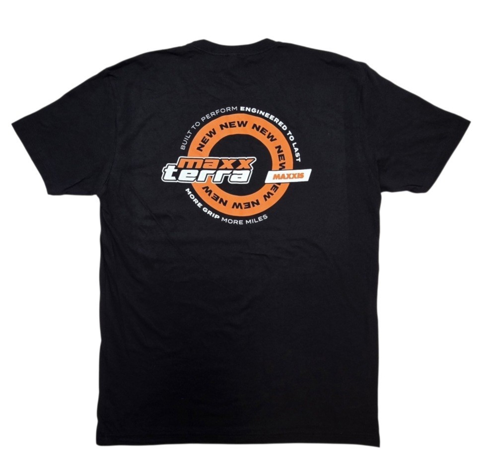 MAXXIS MaxxTerra MTB Tires T-Shirt Size Large Black 100% Cotton