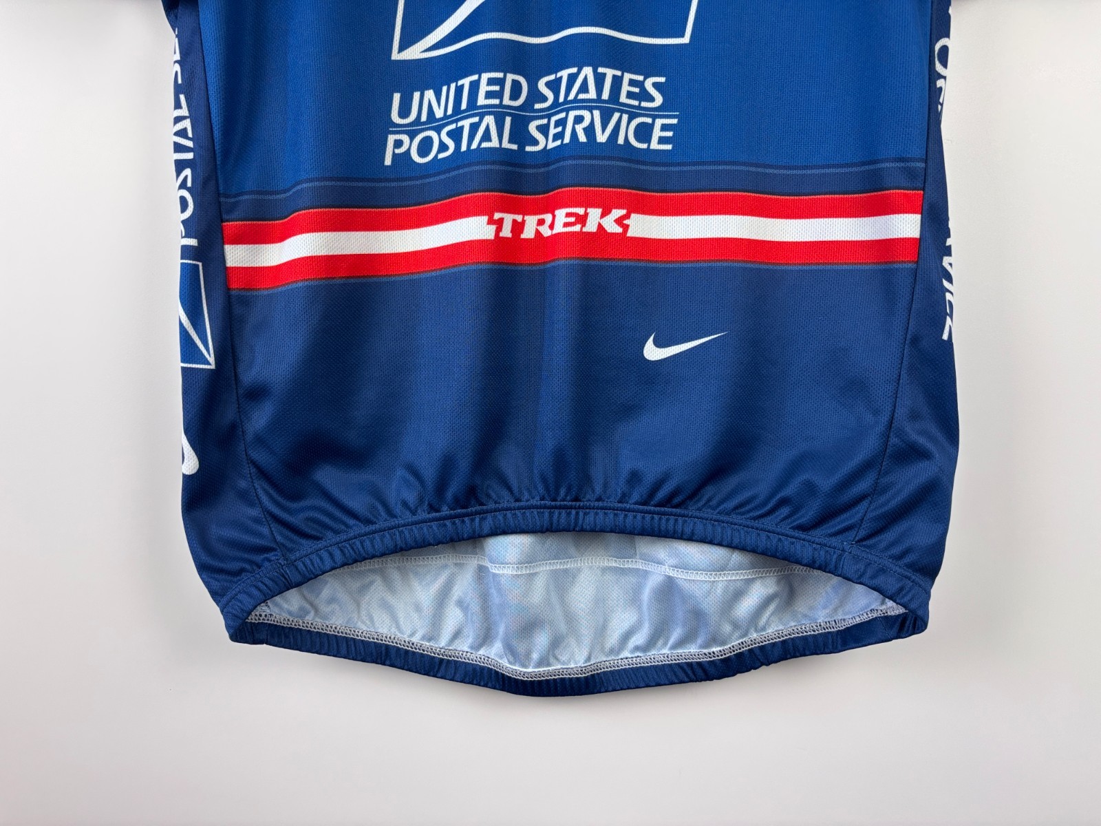 Vintage Y2K Nike USPS Trek Team Cycling Jersey Made In Italy Blue Size XL