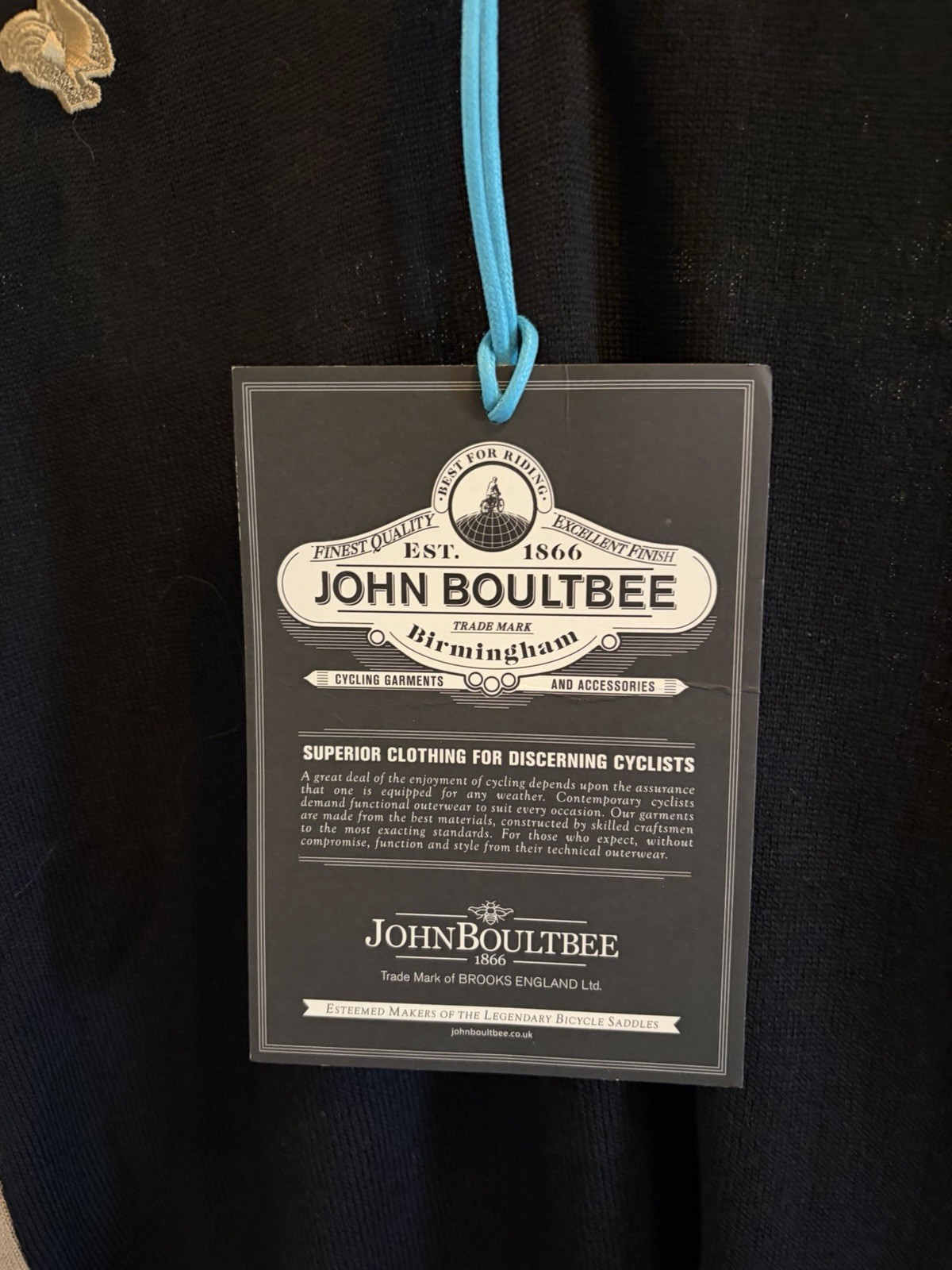 John Boultbee Men’s Cycling Jersey XL Black/Tan Colorblock Wool 1/4 Zip Pockets