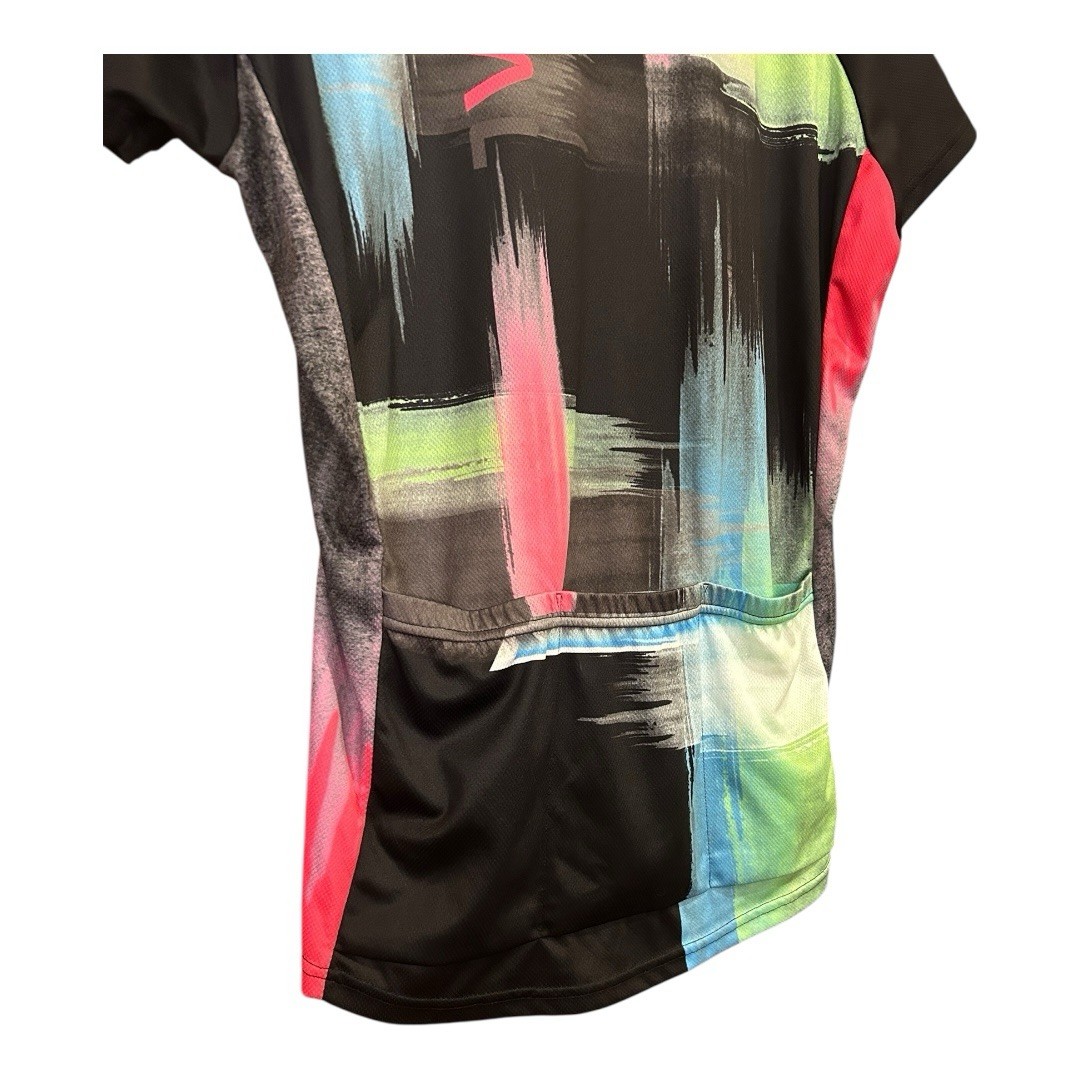 Primal Women’s Cycling Short Sleeve Full Zip Back Pockets Shirt Size XL