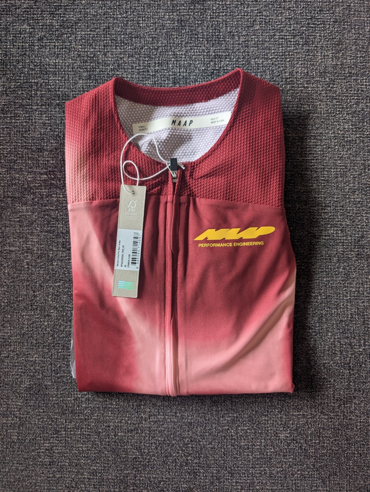MAAP Women’s Void Pro Race Jersey Crimson Dusk XS NEW – $245 Retail