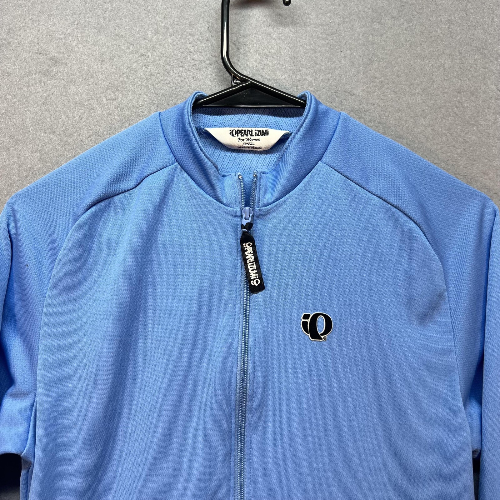 Pearl Izumi Cycling Jersey Womens Small Blue 1/4 Zip Macau Long Sleeve