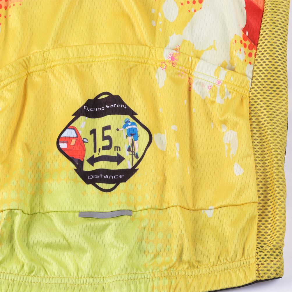 Women’s Yellow Bike Clothing Cycling Long Sleeve Jersey and Long (Bib) Pants Kit