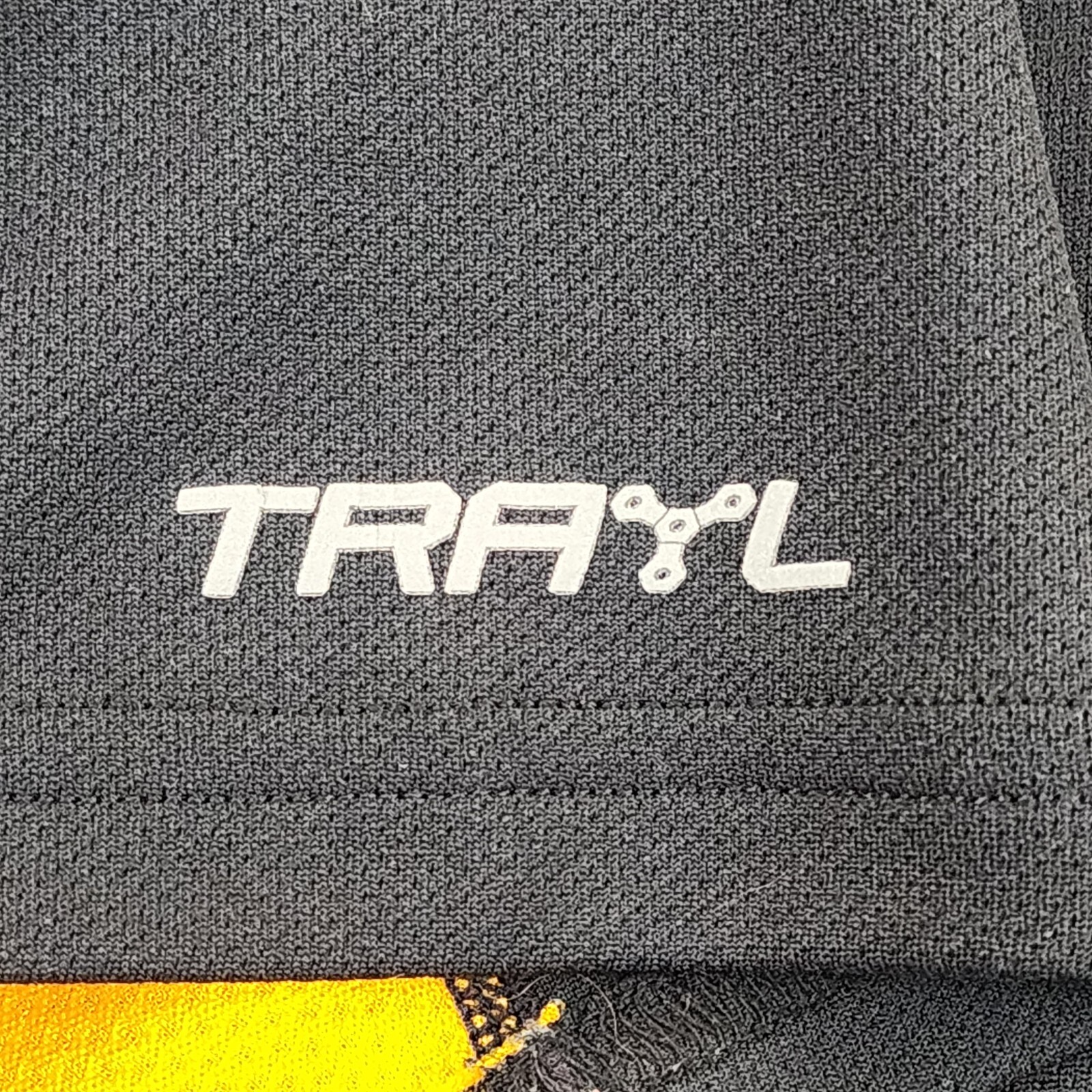 Trayl Cycling Black Orange Biking Jersey 1/2 Zip Men’s L