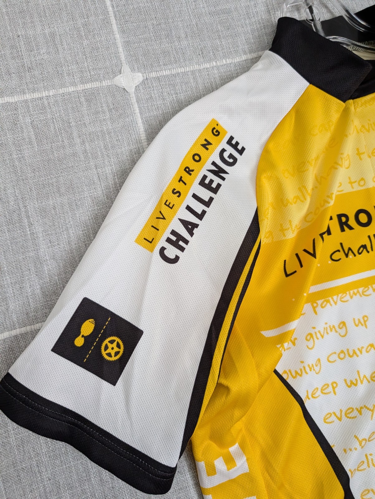 Nike Livestrong Challenge Cycling Jersey Mens Medium Portland Philly Austin 2007