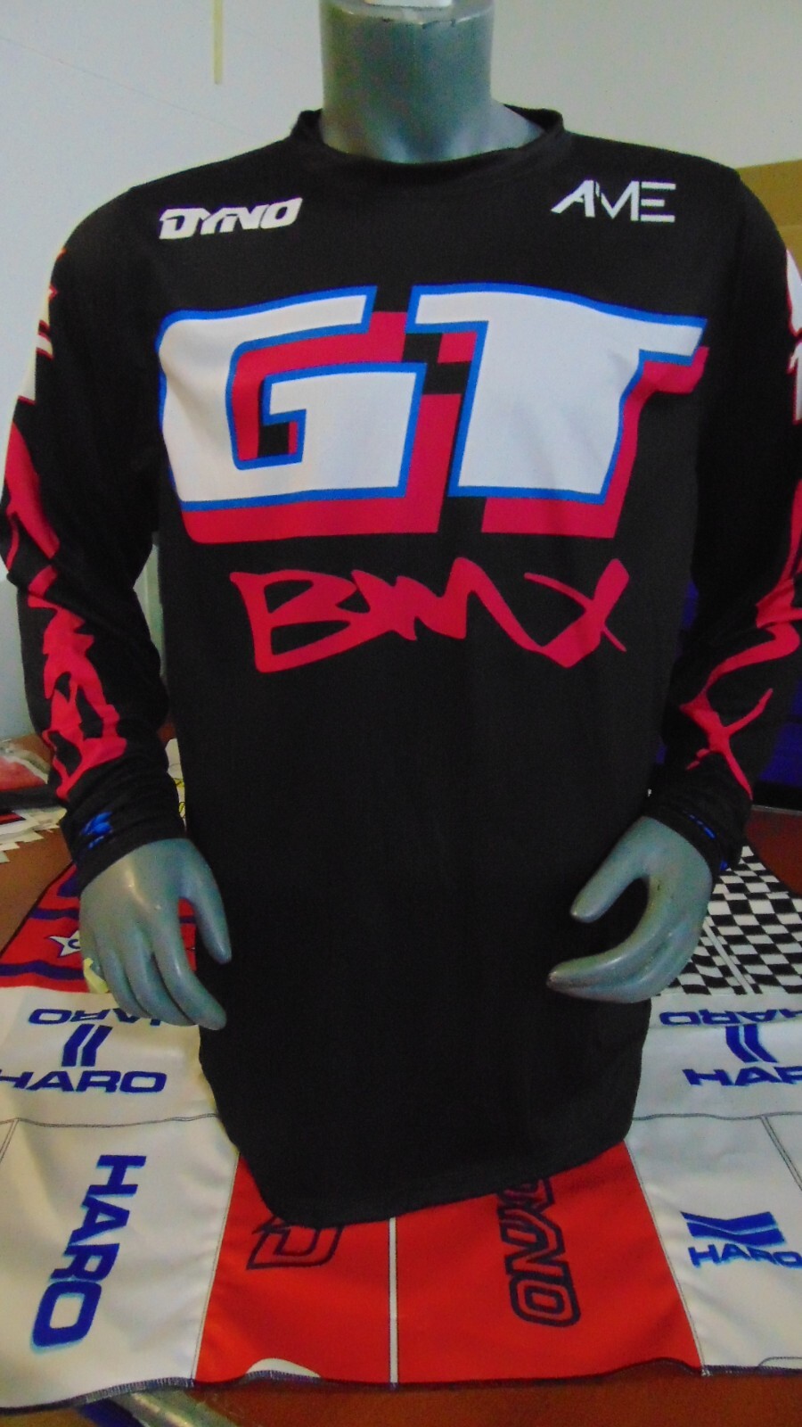 GT OLD SCHOOL BIKE JERSEY CLASSIC BMX JERSEY RACE BIKE SHIRT BMX NEON BLACK XXL