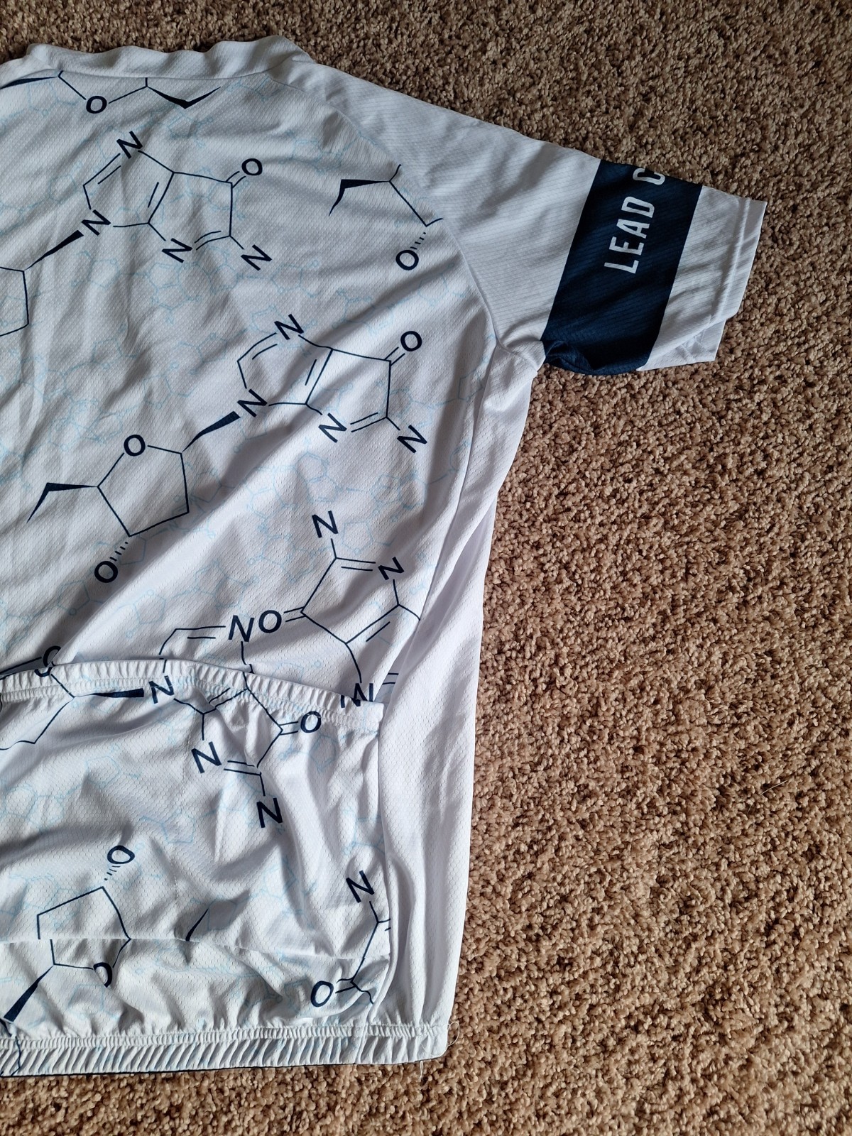 Chemistry Molecules Retro Cycling Jersey XL Men’s Unbranded 100% Polyester