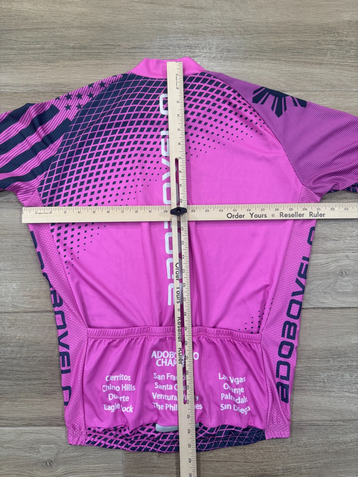 Filipino American Cycling Club Jersey XL Adult Pink Adobo Velo Zip Short Sleeve