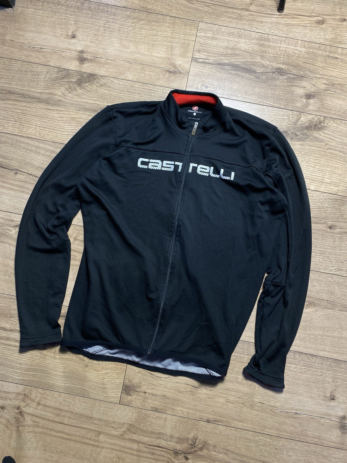 Castelli Men’s Long Sleeve Cycling Jersey Jacket Black Size XXL